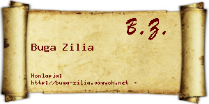 Buga Zilia névjegykártya